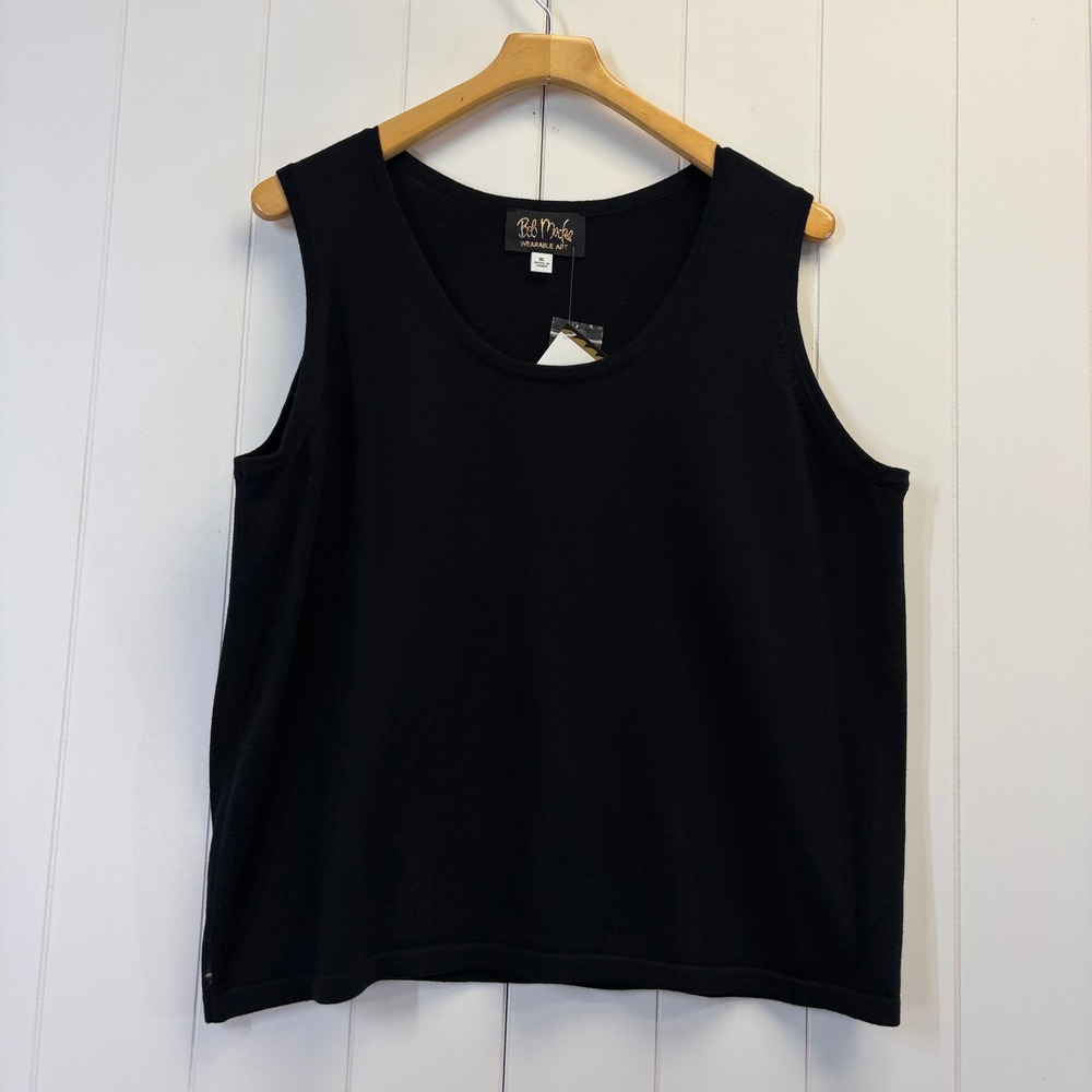 Bob Mackie Wearable Art Closet Staple Tank Top Sweater Women Size XL Old Money